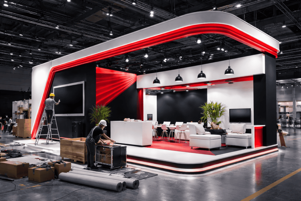 Изготовление выставочного стенда под ключ на выставочной площадке