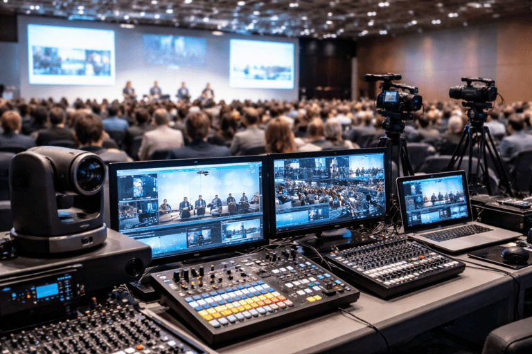 Онлайн-трансляция конференции: PTZ-камеры, видеомикшер